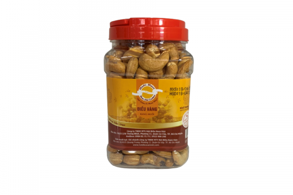 Điều vàng rang muối - Hũ quai xách 500g title=