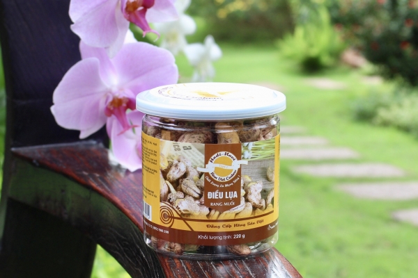 Điều lụa rang muối - Hũ 220g