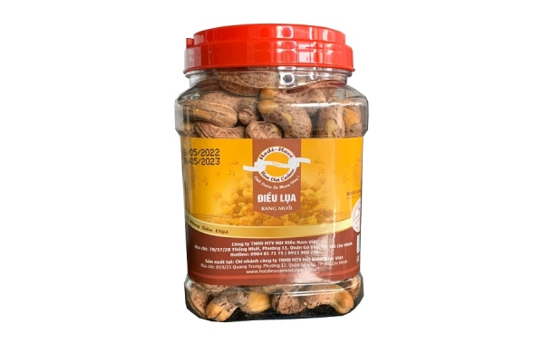 Điều lụa rang muối - Hũ quai xách 500g title=